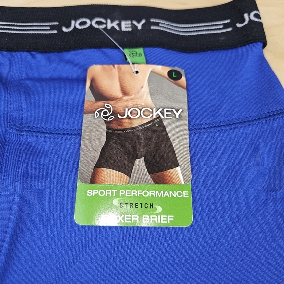 NWT Jockey Sport Performance Stretch Boxer Brief 6 Inch Inseam NOS From 2010 Lg. - Picture 6 of 7